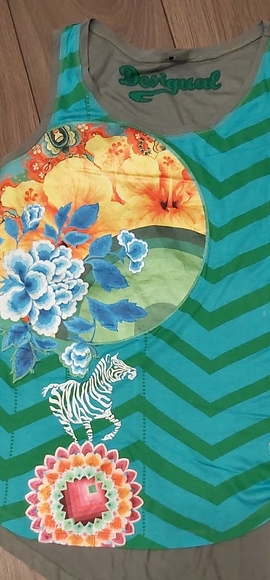 Desigual sleeveless zebra tank top - Picture 8 of 8